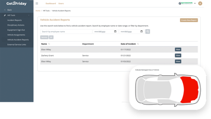 Get2Friday HR tools view